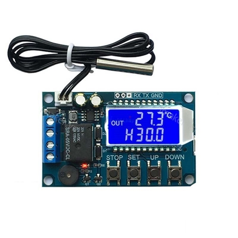 Cảm biến nhiệt độ Relay chỉnh mức hiển thị LCD XY-T01