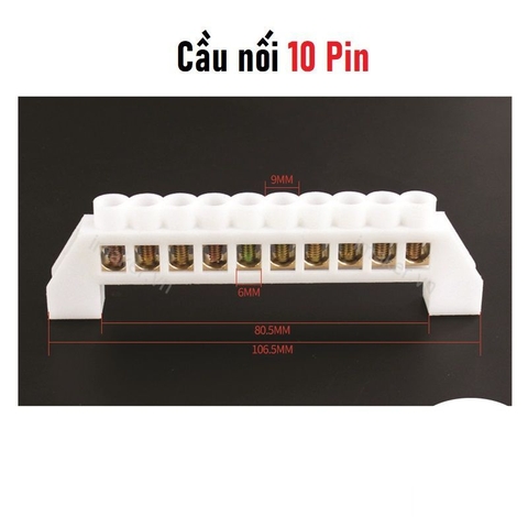 Cầu nối Dây Điện Bắt Vít 10 Cổng