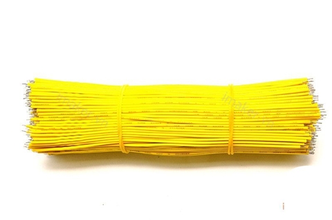 Dây cáp điện tử màu vàng mạ thiếc dài 150mm - Lõi 0.2mm