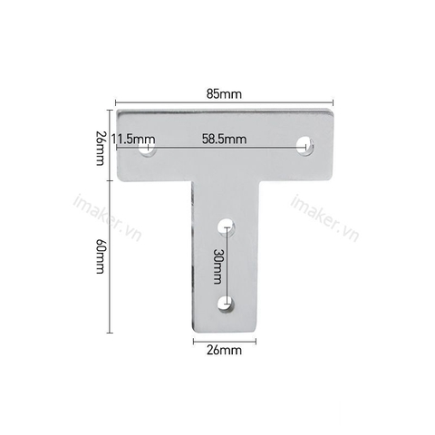 Ke góc nhôm định hình 3030 Chữ T