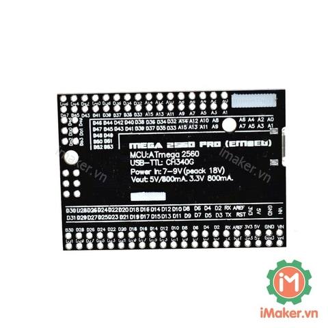 Mạch Mega 2560 Pro Embed (Arduino Mega 2560 Compatible)