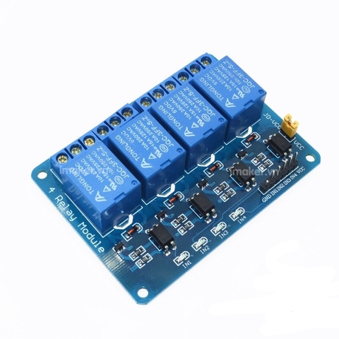 Module 4 Relay với Opto cách ly 5VDC - kích MỨC THẤP