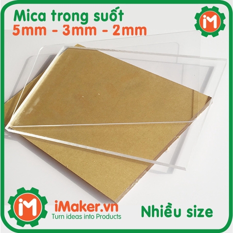 Tấm nhựa MICA Trong Suốt 5mm, 3mm, 2mm