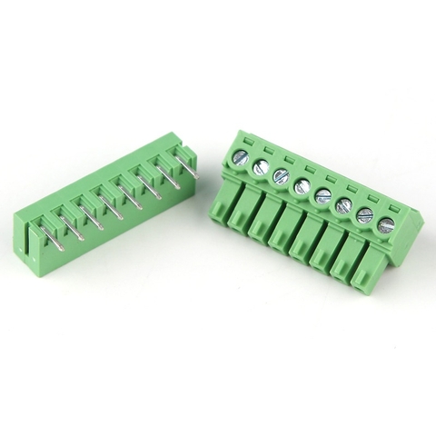 KF-3.81-8-R Terminal Block Plug-in hàn PCB 8 chân cong 3.81mm - 1 bộ