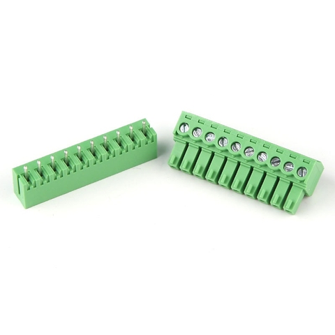 KF-3.81-10-V Terminal Block Plug-in hàn PCB 10 chân thẳng 3.81mm - 1 bộ