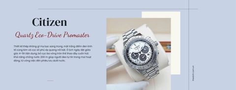 Citizen Promaster CA4660-61A Trắng – Chronograph 6 Kim, Eco-Drive