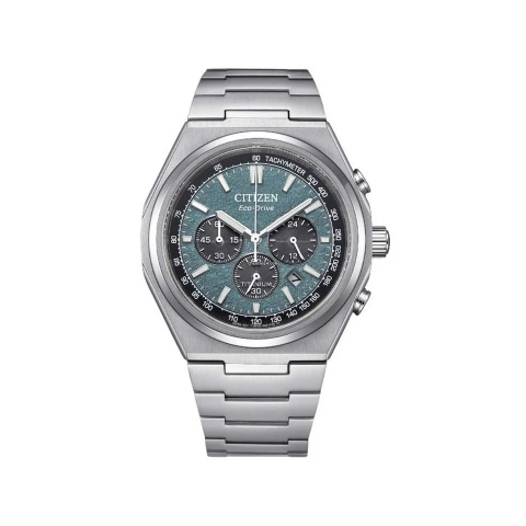 Citizen Zenshin Eco-Drive Super Titanium Chronograph CA4610-85X xanh lá