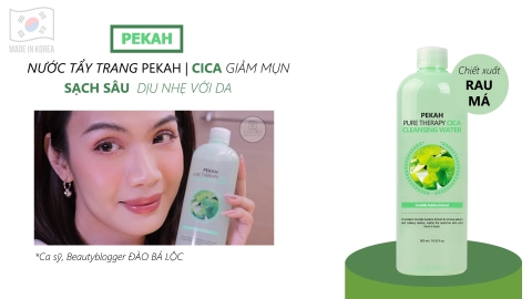 REVIEW NƯỚC TẨY TRANG TRỊ MỤN RAU MÁ PEKAH