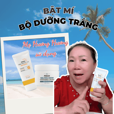 Bật mí bộ dưỡng trắng được Mẹ Hương Hương sử dụng của nhà Pekah