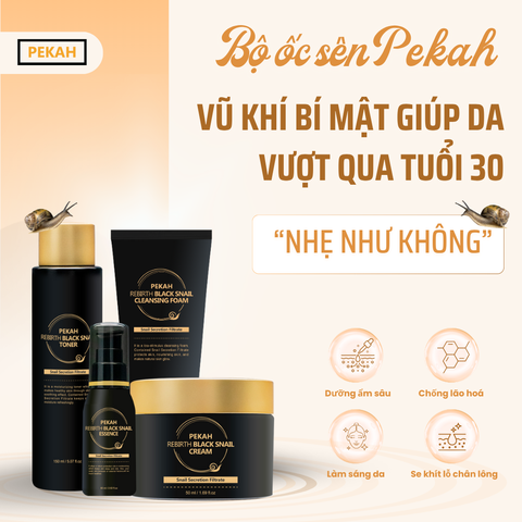 BỘ ỐC SÊN PEKAH - VŨ KHÍ BÍ MẬT GIÚP DA BẠN VƯỢT QUA TUỔI 30 “NHẸ NHƯ KHÔNG”