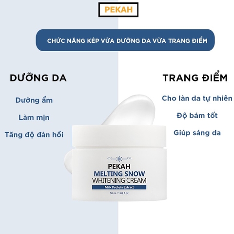 [ NHẬP MÃ KMT40 ] Kem Dưỡng Da Nâng Tone Và Ngừa Nếp Nhăn PEKAH - PEKAH Melting Snow Whitening Cream