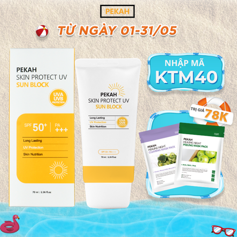 [Nhập mã  KM30K giảm 30K ]Kem Chống Nắng Vật Lý Nâng Tone , Bảo Vệ Da PEKAH - PEKAH PROTECT UV SUN BLOCK 70ml