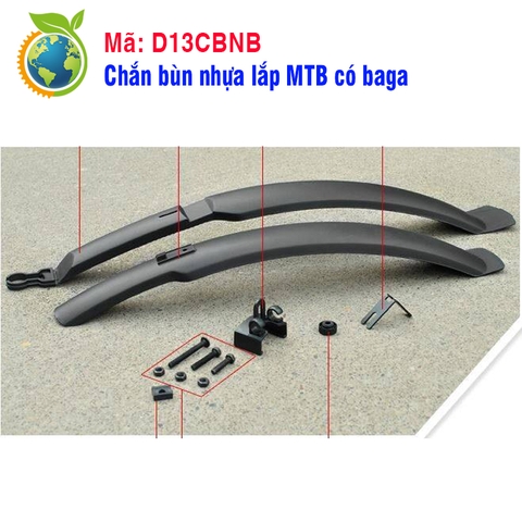 Chắn bùn nhựa lắp MTB có baga