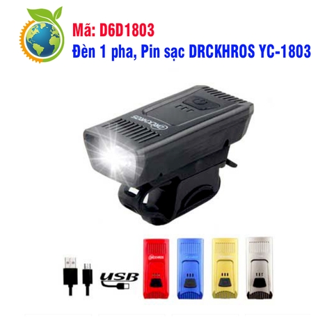 Đèn 1 pha, pin sạc DRCKHROS YC-1803