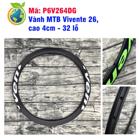 Vành MTB Vivente 26, 4cm ( 32 lỗ )