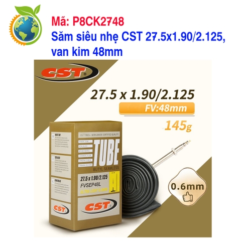 Săm siêu nhẹ CST 27.5x1.90/2.125, van kim 48mm