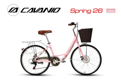 Xe đạp Mini CAVANIO Spring 26: Khung Nhôm, Group SHIMANO MicroShift 7 tốc độ, Lốp KENDA 26x1 3/8