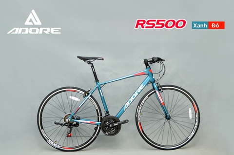 Xe đạp touring ADORE RS500: Khung Nhôm, Group SHIMANO 3x7 tốc độ, Đùi đĩa nhôm PROWHEEL Lốp CST 700x23C