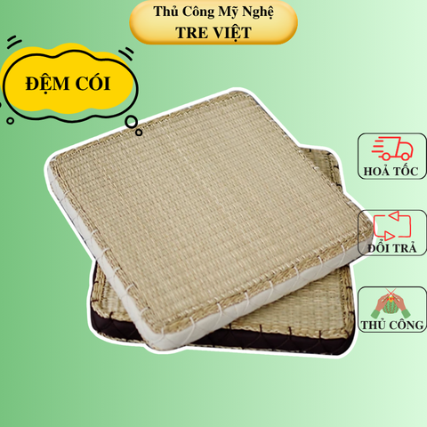Đệm cói chữ nhật 45cm