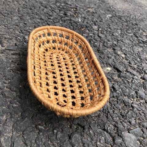 Khay mây đựng bánh mì, khoai tây xinh xắn - Dĩa bánh kẹo trưng bày