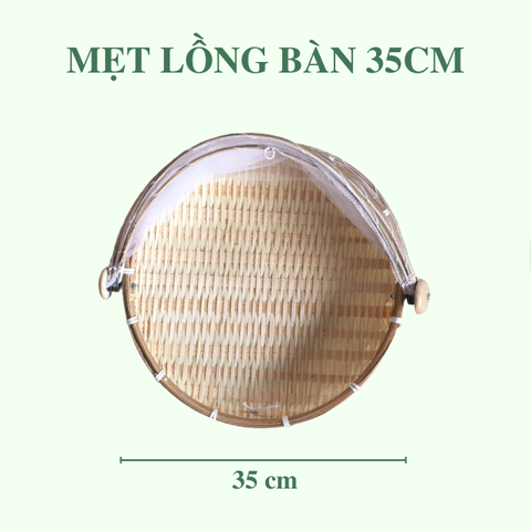 Mẹt Tre Lồng Bàn/ Mẹt Lồng Bàn Đậy Đồ Ăn Tránh Bụi/ Ruồi Muỗi - Bamboo Food Storage Tray With Cover