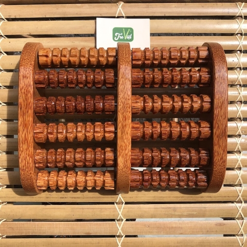 Bàn lăn Massage bàn tay, bàn chân gỗ dừa - Mát xa trị liệu
