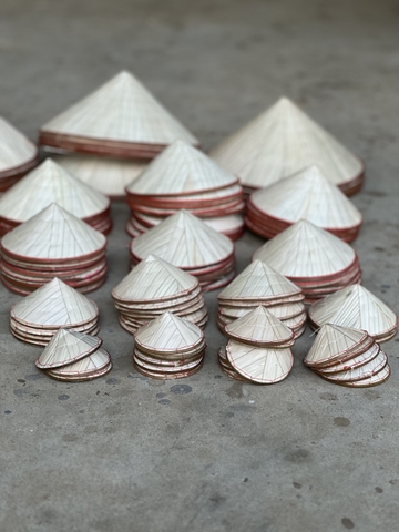 Nón lá mini trang trí phong cách đồng quê -  Nón lá decor đủ kích  thước