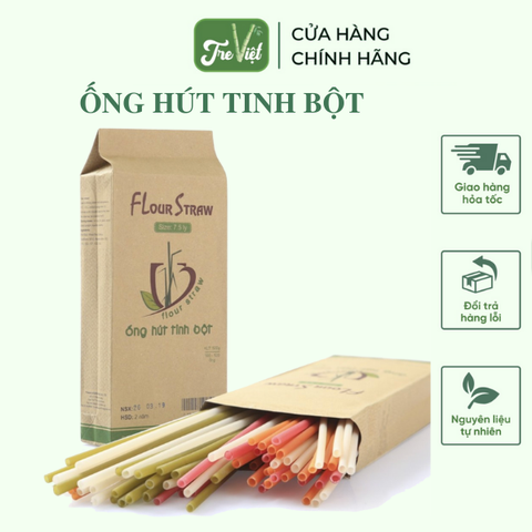 Ống hút tinh bột gạo - Flour Straws