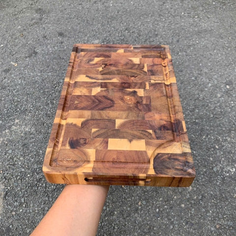 Thớt gỗ Teak 30x20x2.5cm - Thớt gỗ Tếch hình chữ nhật