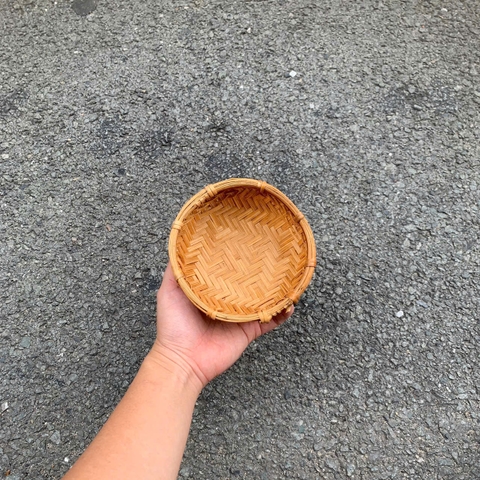 Thúng tre hun khói nhiều kích thước- Winnowing Basket