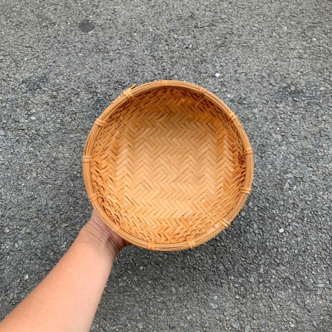Thúng tre hun khói nhiều kích thước- Winnowing Basket