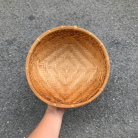 Thúng tre hun khói nhiều kích thước- Winnowing Basket