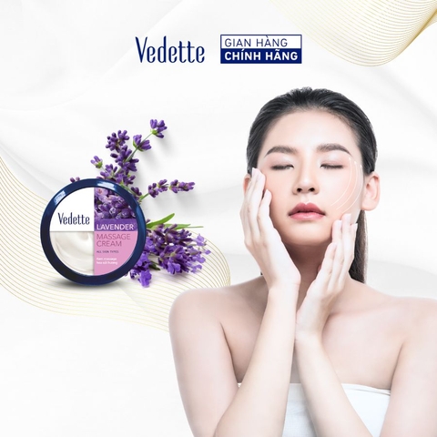 Kem massage mặt và body Lavender Vedette 145ml giúp da mềm mại và ẩm mượt, thư giãn như ở spa. Kem massage mặt và body Lavender Vedette 145ml giúp da mềm mại và ẩm mượt, thư giãn như ở spa.