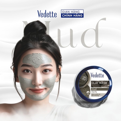 Mặt nạ đất sét Vedette Mud (Bùn Khoáng) 145g hút dầu thừa, chất bẩn từ sâu trong lỗ chân lông và giúp da sáng sạch hơn. Dùng cho da dầu và da hỗn hợp. Mặt nạ đất sét Vedette Mud (Bùn Khoáng) 145g hút dầu thừa, chất bẩn từ sâu trong lỗ chân lông và giúp da sáng sạch hơn. Dùng cho da dầu và da hỗn hợp.