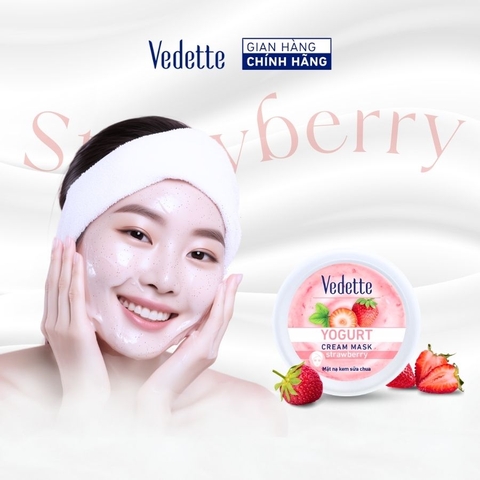 Mặt nạ sữa chua Vedette Dâu Tây 120ml dưỡng ẩm sâu và làm da láng mịn. Dùng cho mọi loại da. Mặt nạ sữa chua Vedette Dâu Tây 120ml dưỡng ẩm sâu và làm da láng mịn. Dùng cho mọi loại da.