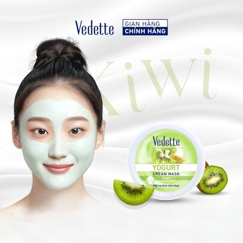 Mặt nạ sữa chua Vedette Kiwi 120ml dưỡng ẩm sâu và làm sáng da. Dùng cho mọi loại da. Mặt nạ sữa chua Vedette Kiwi 120ml dưỡng ẩm sâu và làm sáng da. Dùng cho mọi loại da.