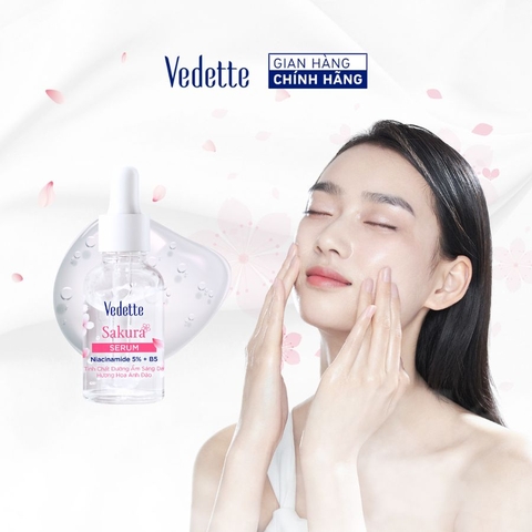 Tinh chất Dưỡng ẩm Sáng Da Vedette Hương Hoa anh đào 50ml Tinh chất Dưỡng ẩm Sáng Da Vedette Hương Hoa anh đào 50ml