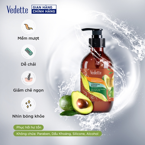 Kem Xả Tóc Vedette Tinh Chất Bơ 400g Kem Xả Tóc Vedette Tinh Chất Bơ 400g