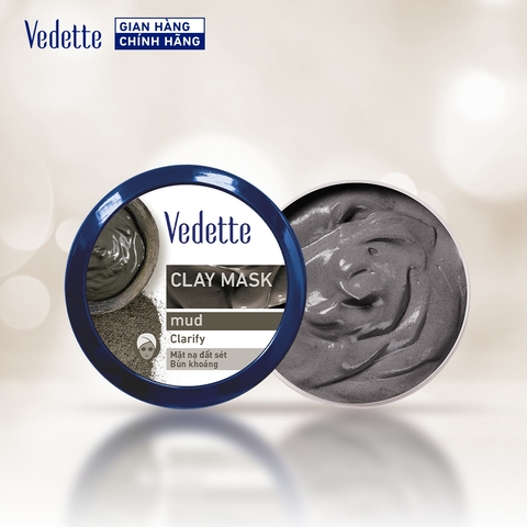 Mặt nạ đất sét Vedette Mud (Bùn Khoáng) 145g hút dầu thừa, chất bẩn từ sâu trong lỗ chân lông và giúp da sáng sạch hơn. Dùng cho da dầu và da hỗn hợp. Mặt nạ đất sét Vedette Mud (Bùn Khoáng) 145g hút dầu thừa, chất bẩn từ sâu trong lỗ chân lông và giúp da sáng sạch hơn. Dùng cho da dầu và da hỗn hợp.