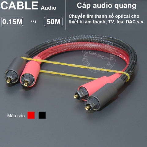 Dây optical ngắn 15Cm đến 80Cm cho DAC AMP - DIY optical audio cable concise design