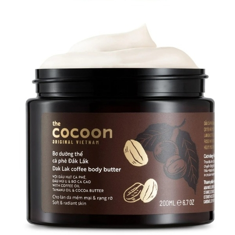 Bơ dưỡng thể Cocoon cà phê Đắk Lắk cho da mềm mịn & rạng rỡ 200ml