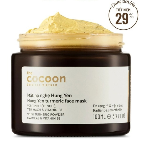 Mặt nạ nghệ Hưng Yên Cocoon giúp da rạng rỡ và mịn màng 100ml