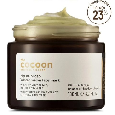 Mặt nạ Cocoon bí đao giảm nhờn sạch mụn 100ml