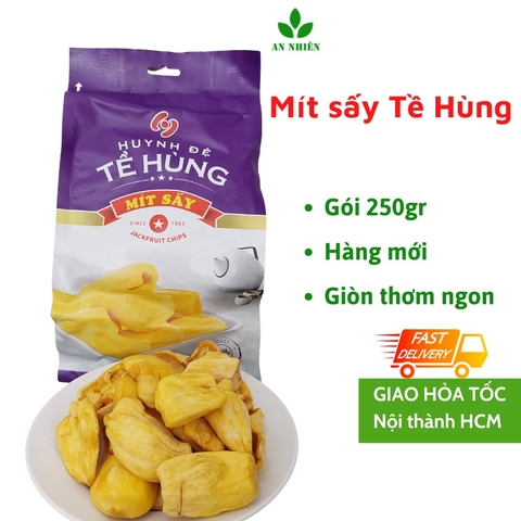 Mít sấy khô giòn ngọt, trái cây sấy Huynh Đệ Tề Hùng gói 250g/500g