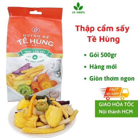 Trái cây sấy thập cẩm,  hoa quả sấy Huynh Đệ Tề Hùng gói 250g/500g