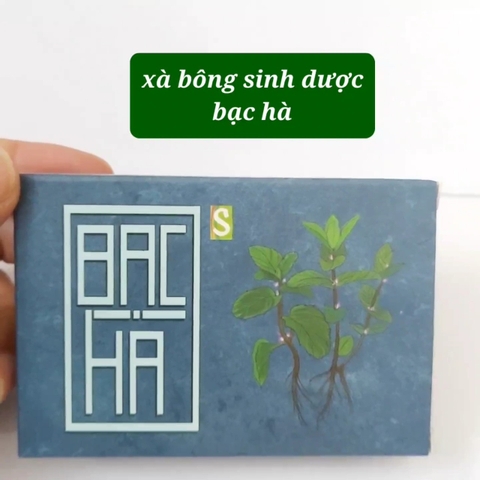 Xà bông sinh dược hương bạc hà 100g giúp thư giãn, đuổi muỗi hiệu quả