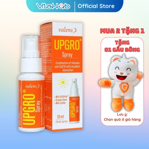 Upgro Spray Dạng Xịt - Bổ sung vitamin thiết yếu, tăng đề kháng, phát triển toàn diện cho trẻ 25ml