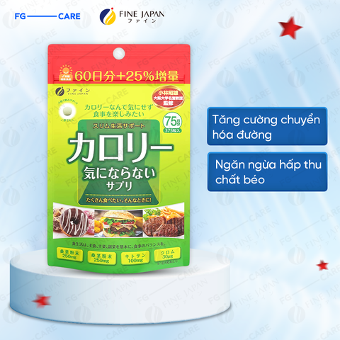 Viên uống giảm cân cao cấp Fine Japan Calories Burn Chitosan 375 viên