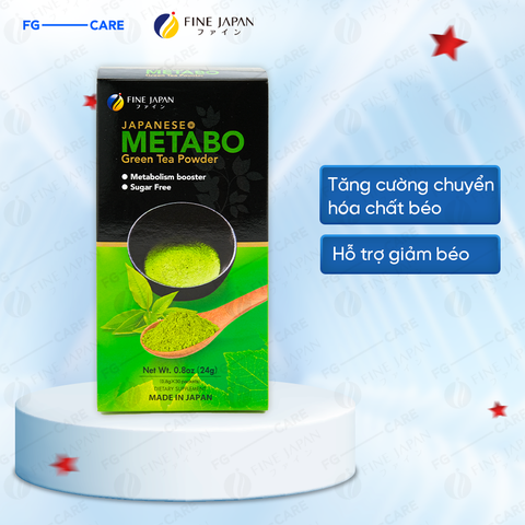 Bột trà xanh hỗ trợ giảm cân Fine Japan Metabo Green Tea 30 gói