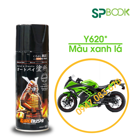 Sơn xe máy samurai màu xanh lá Y620